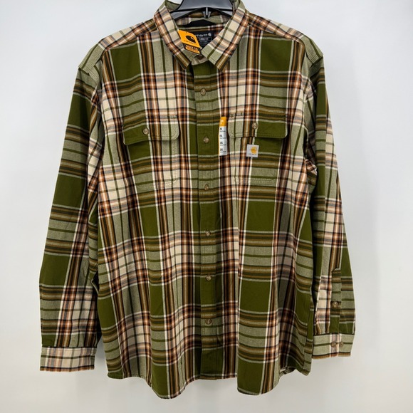 Carhartt Other - Carhartt 2XL Loose Fit Heavyweight Flannel Long Sleeve Shirt Men's New TW4451-M